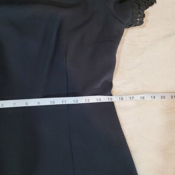 Vintage 1980s Donna Morgan Little Black‎ Dress - Size 8 - Picture 7 of 8